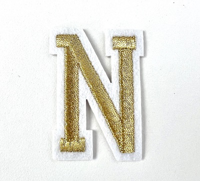 Letter Decal - Gold N
