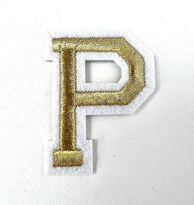 Letter Decal - Gold P