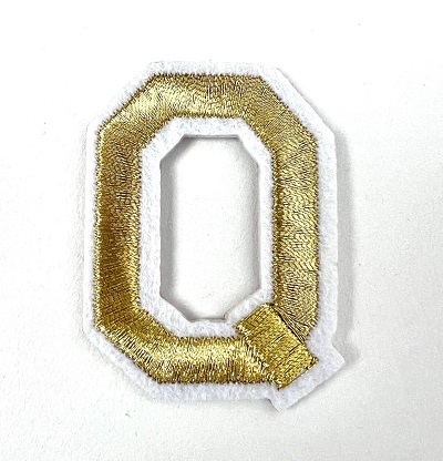 Letter Decal - Gold Q