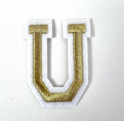 Letter Decal - Gold U