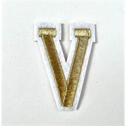 Gold+iron+on+letter+V+for+the+Jellycat+bunny+jumper