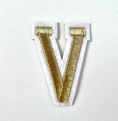 Letter Decal - Gold V