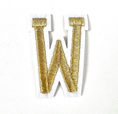 Letter Decal - Gold W