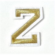 Gold+iron+on+letter+Z+for+the+Jellycat+bunny+jumper