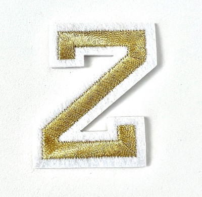 Letter Decal - Gold Z