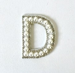 Letter Decal - Pearl and Dimonte D