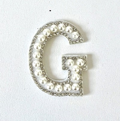 Letter Decal - Pearl and Dimonte G