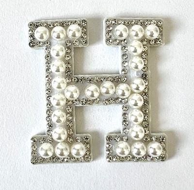 Letter Decal - Pearl and Dimonte H