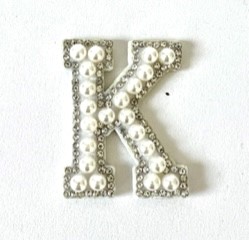 Letter Decal - Pearl and Dimonte K