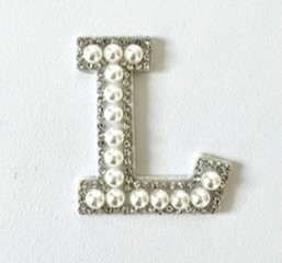 Letter Decal - Pearl and Dimonte L
