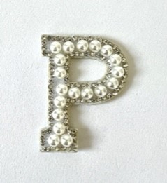 Letter Decal - Pearl and Dimonte P