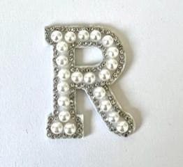 Letter Decal - Pearl and Dimonte R