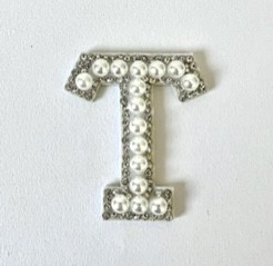 Letter Decal - Pearl and Dimonte T