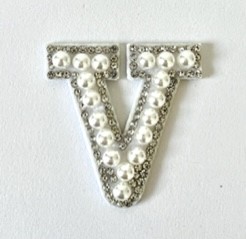 Letter Decal - Pearl and Dimonte V