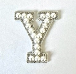 Letter Decal - Pearl and Dimonte Y