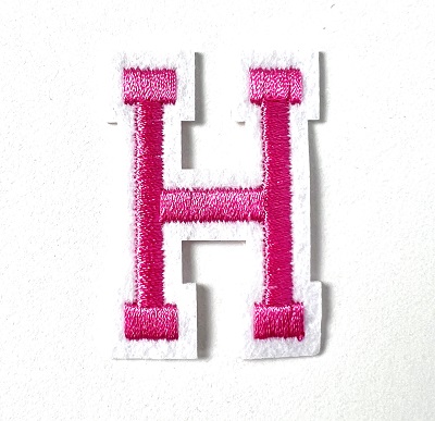 Letter Decal - Pink H