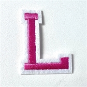 Pink+iron+on+letter+L+for+the+Jellycat+bunny+jumper