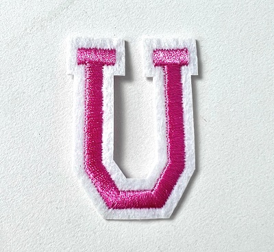 Letter Decal - Pink U