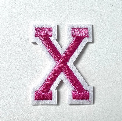 Letter Decal - Pink X