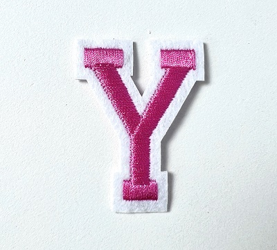 Letter Decal - Pink Y