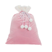 Luxe+velvet+santa+sack+pink+personalised