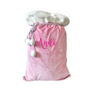 Luxe+velvet+santa+sack+pink+personalised