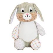 Personalised+teddy+Icing+Sugar+patchwork+bunny+from+My+Teddy