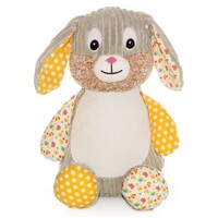 Personalised+teddy+patchwork+bunny+sunshine+from+My+Teddy