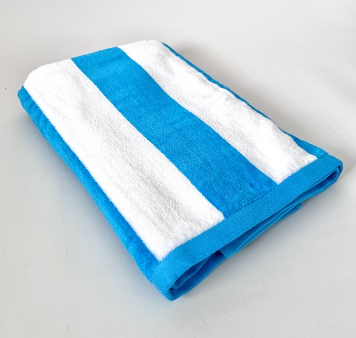 Personalised Beach Pool Towel Aqua