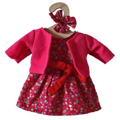 Personalised Dolls Clothes - Pink Floral 