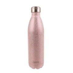 Personalised Drink Bottle Blush shimmer