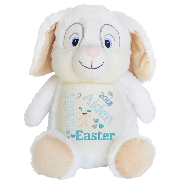 Personalised Easter Bunny White - 2 Boy