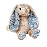 Personalised+Flopsy+Plush+Bunny+Floral+Beige