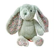 Personalised+Flopsy+Plush+Bunny+Floral+Jade