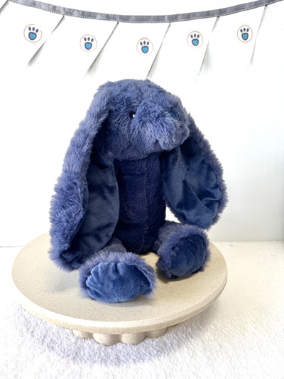 Personalised Flopsy Plush Bunny Sapphire