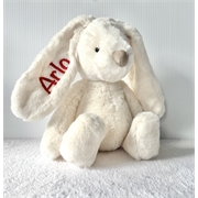Personalised+Giggle+Bunny+Cream+Medium