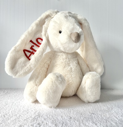 Personalised Giggle Bunny Cream Medium