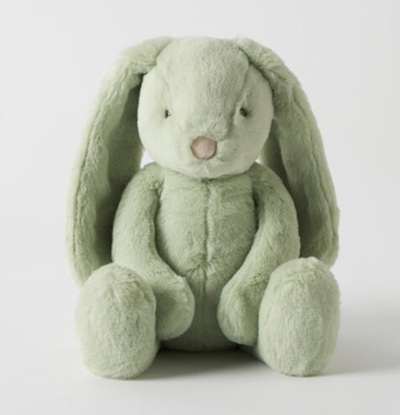 Personalised Giggle Bunny Mint Medium