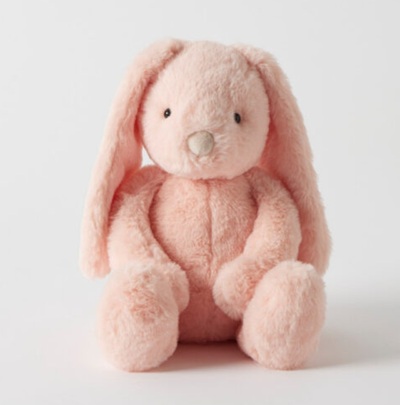 Personalised Giggle Bunny Peach Medium