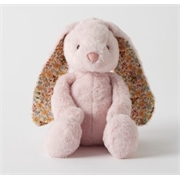 Personalised+Giggle+Bunny+Pink+Floral+Medium