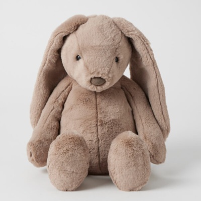 Personalised+Giggle+Bunny+Taupe+Medium