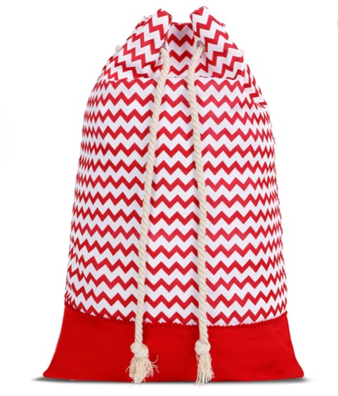 Personalised Santa Sack Chevron