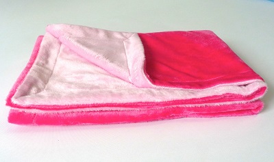 Personalised baby blanket pink