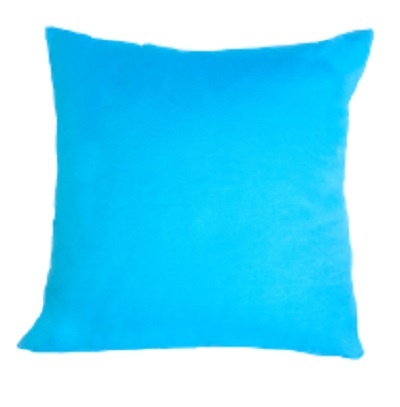 Personalised cushion cover blue large