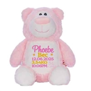 Personalised+Teddy+Bear+Pink
