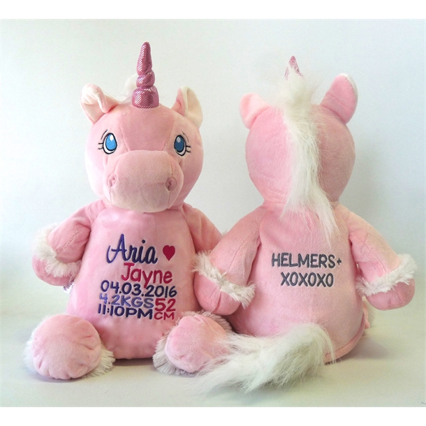 Pink Unicorn - Birth Announcement