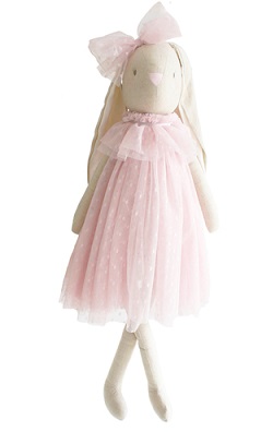 Pink Vintage Bunny Spotted Tulle 70cm
