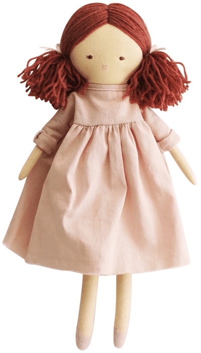 Redhead Vintage Dolly Pink Linen 45cm