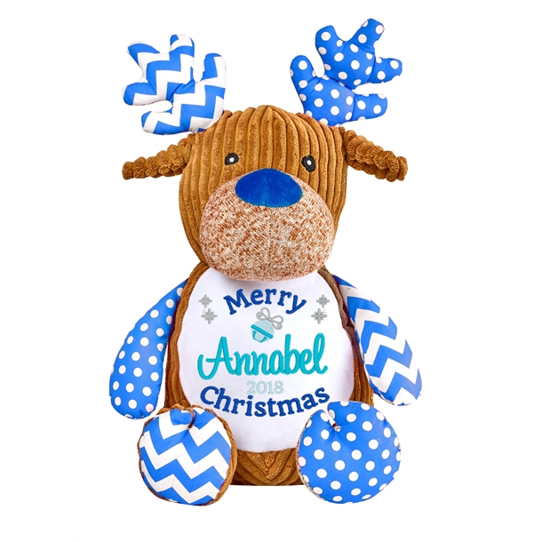 Reindeer Cupcake Blue - Christmas 3