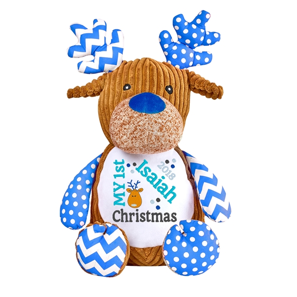 Reindeer Cupcake Blue - Christmas 4